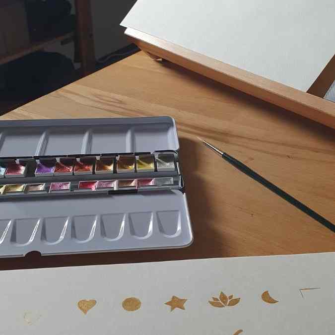 Selbstgemalte Icons für meine neue Homepage