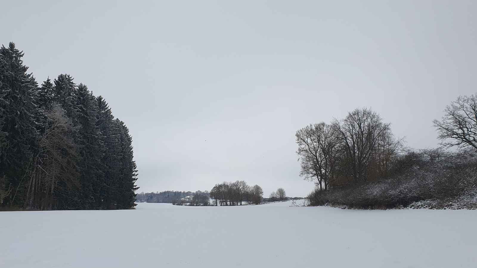 Winterlicher Kraftplatz auf der Schwäbischen Alb